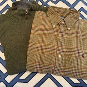 Half Zip and Flannel Bundle